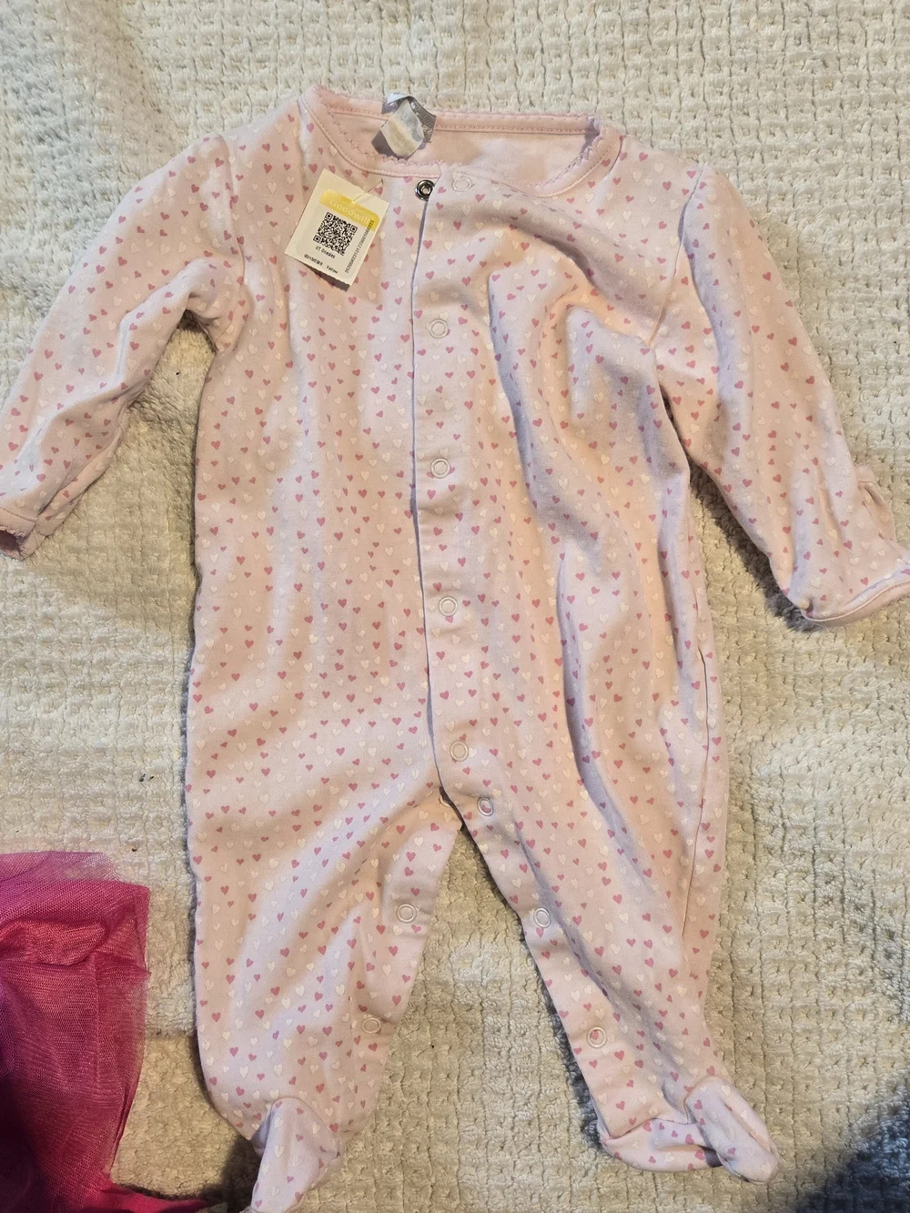 Assorted Baby Girls Sleepwear Set - Pink, Green, Cream 0-3mo